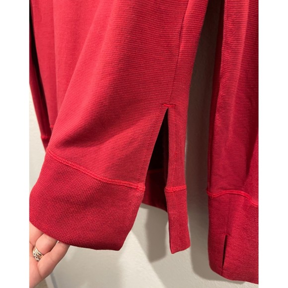 ATHLETA Coaster Luxe Stripe Red Sweatshirt - Picture 9 of 10